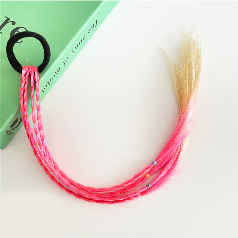 Head Accessory Kids Hair Accessory Colorful Braiding Hair Tie
