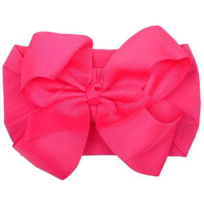 6inch Baby Elastic Hair Band Hair Accessory Minimalist Kids Bow Nylon Headband