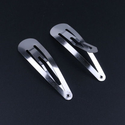 Black BB Clip Matte Teardrop Clip Metal Hair Clip Hair Accessory DIY Handmade Head Accessory Accessory