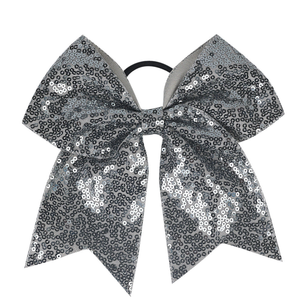 INS Kids Glitter Bow Elastic Band Girl Headband