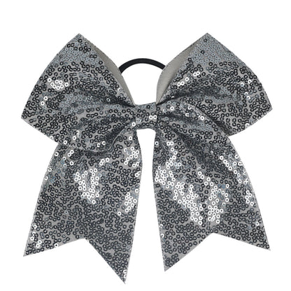 INS Kids Glitter Bow Elastic Band Girl Headband