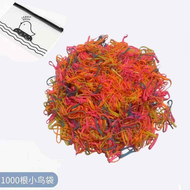 Elastic Band Gentle on Hair Thin Hair Tie Colorful Headband Girl Hair Accessory