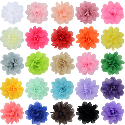 5 Fabric Flower DIY Kids Hair Accessory Accessory