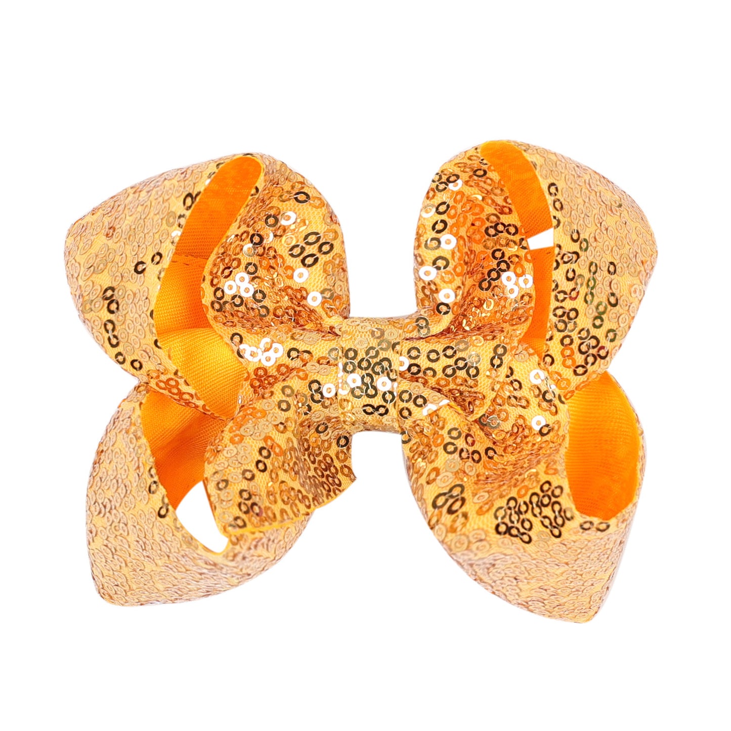 Kids 5 Glitter Bow Hair Clip Girl Hairpin