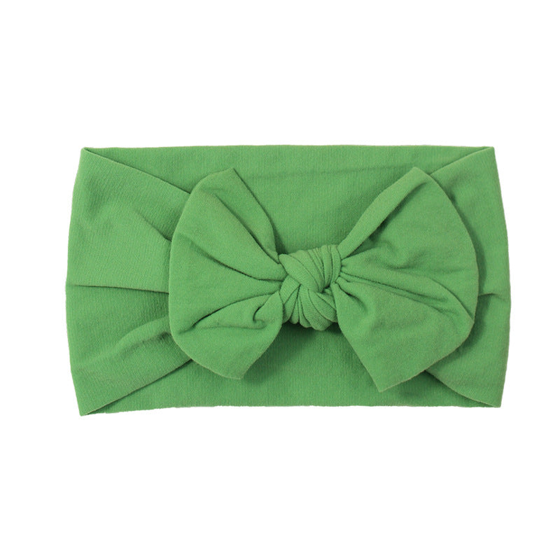 Handmade Kids Hair Band Nylon Baby Bow Invisible Headband