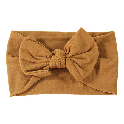 Handmade Kids Hair Band Nylon Baby Bow Invisible Headband