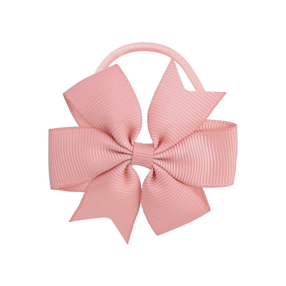 Handmade Multi-color Kids Hair Tie Bow Baby Head Accessory