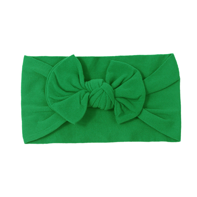 Handmade Kids Hair Band Nylon Baby Bow Invisible Headband