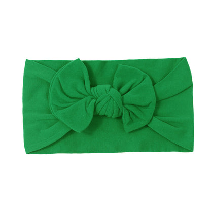 Handmade Kids Hair Band Nylon Baby Bow Invisible Headband