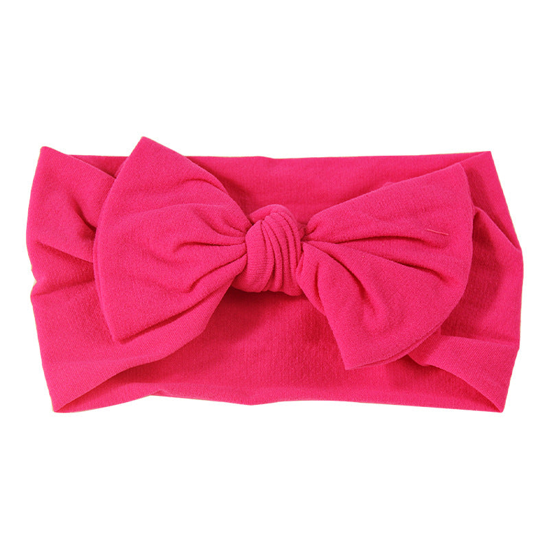 Handmade Kids Hair Band Nylon Baby Bow Invisible Headband