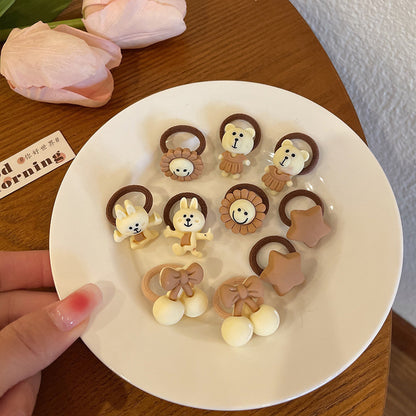 Small Kids Elastic Band High Elasticity Hair Tie Cartoon Hair Tie