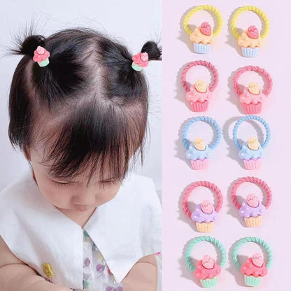 Small Kids Elastic Band High Elasticity Hair Tie Cartoon Hair Tie