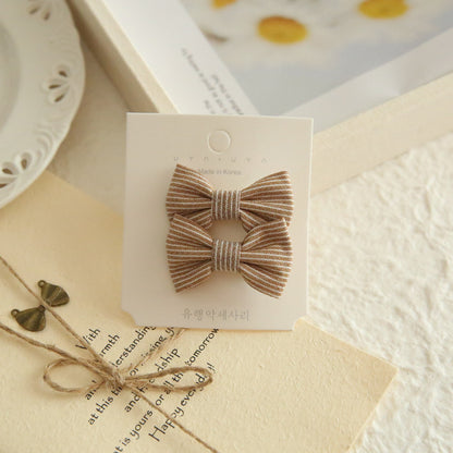 A172 Kids Head Accessory Hair Accessory INS Bow Hair Clip 1