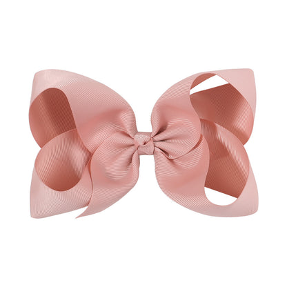 6 Kids Bow Hair Clip Head Accessory 588