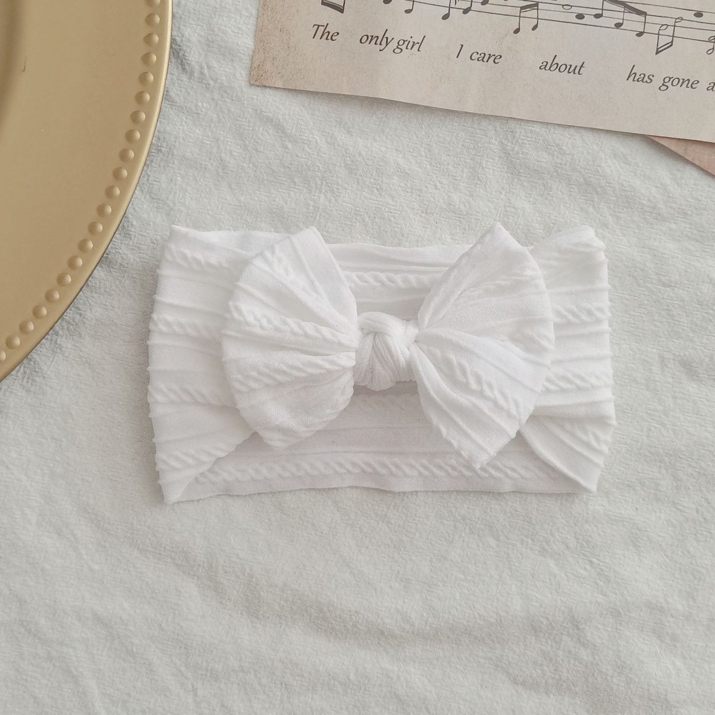 Elastic Nylon Hair Band Bow Baby Head Accessory Hair Accessory
