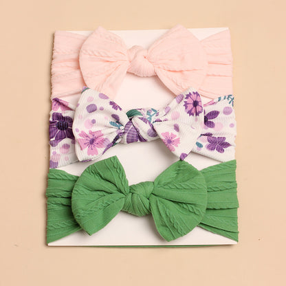 3pcs Kids Cute Bow Hair Band Baby Hair Band