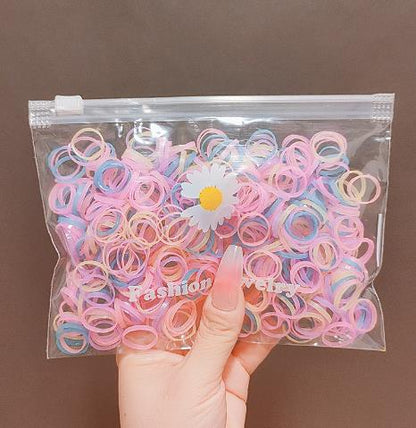 Elastic Band Kids Headband Black Hair Tie