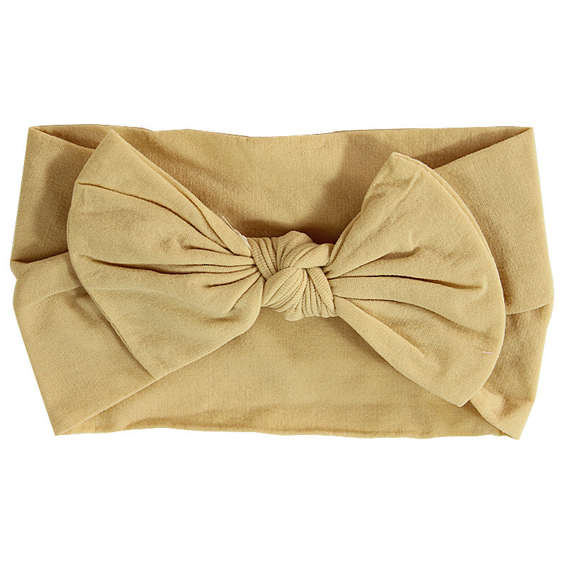 Handmade Kids Hair Band Nylon Baby Bow Invisible Headband