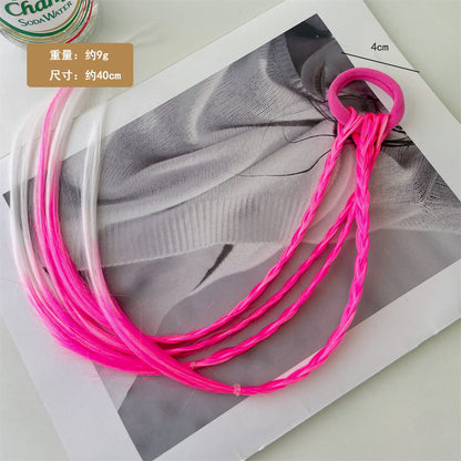 Head Accessory Kids Hair Accessory Colorful Braiding Hair Tie
