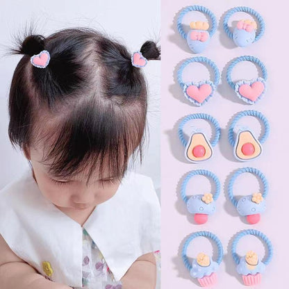 Small Kids Elastic Band High Elasticity Hair Tie Cartoon Hair Tie
