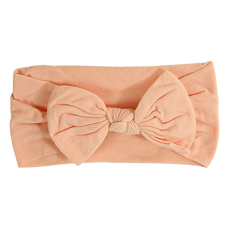 Handmade Kids Hair Band Nylon Baby Bow Invisible Headband