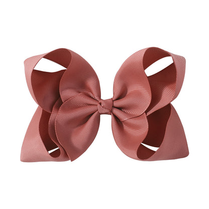6 Kids Bow Hair Clip Head Accessory 588