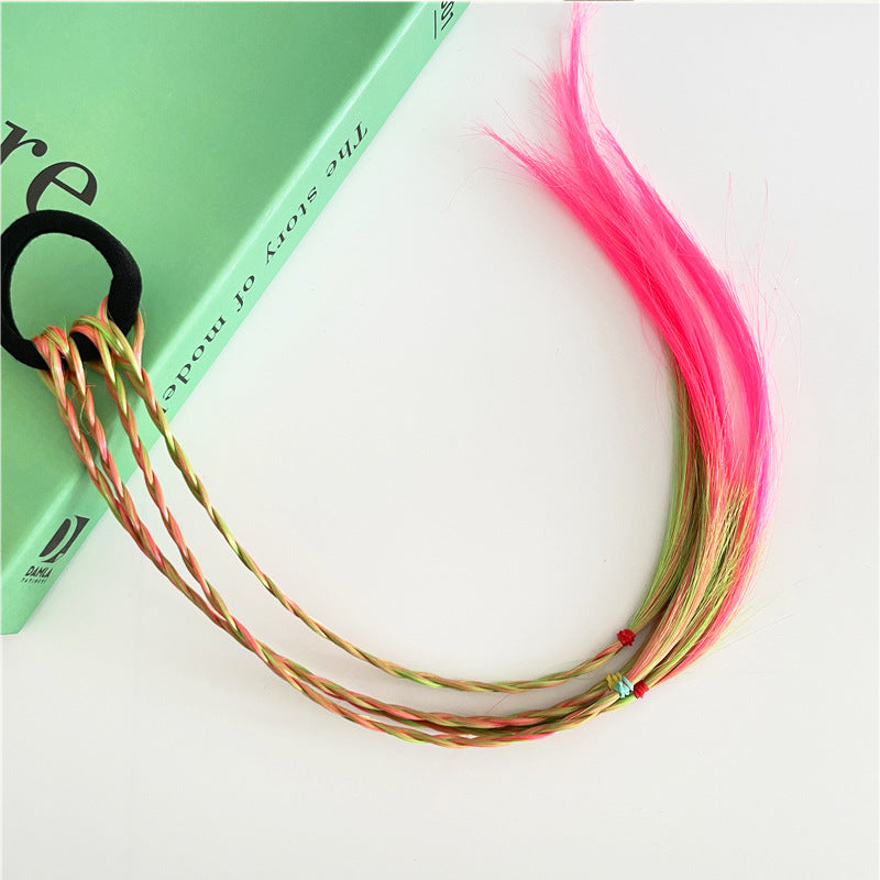 Head Accessory Kids Hair Accessory Colorful Braiding Hair Tie