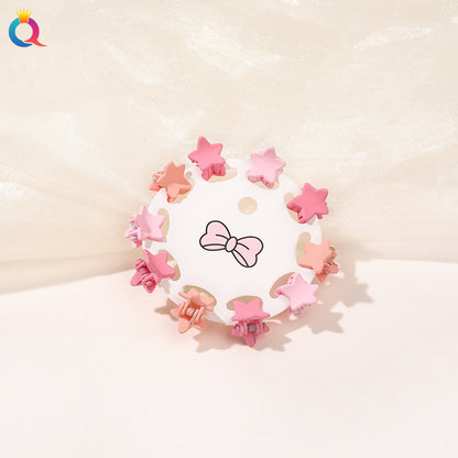 Mini Hair Clip Kids Hair Clip Colorful Braiding Bangs Flyaway Hair Hair Accessory