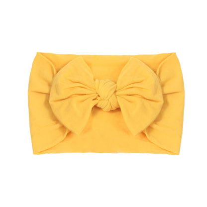 Handmade Kids Hair Band Nylon Baby Bow Invisible Headband