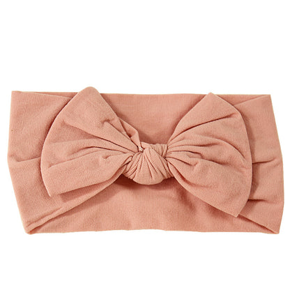 Handmade Kids Hair Band Nylon Baby Bow Invisible Headband