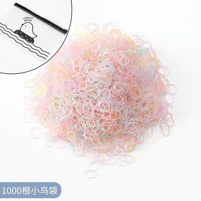 Elastic Band Gentle on Hair Thin Hair Tie Colorful Headband Girl Hair Accessory