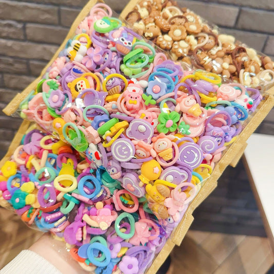 Small Kids Elastic Band High Elasticity Hair Tie Cartoon Hair Tie