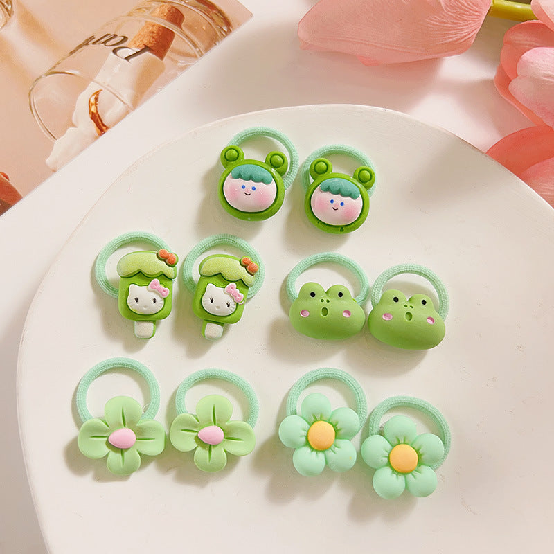 Small Kids Elastic Band High Elasticity Hair Tie Cartoon Hair Tie