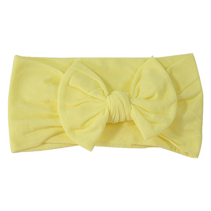 Handmade Kids Hair Band Nylon Baby Bow Invisible Headband