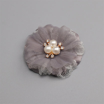 Fabric Handmade DIY Head Accessory Hair Clip Flower Accessory