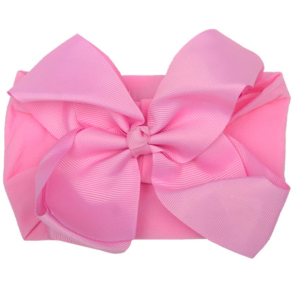 6inch Baby Elastic Hair Band Hair Accessory Minimalist Kids Bow Nylon Headband