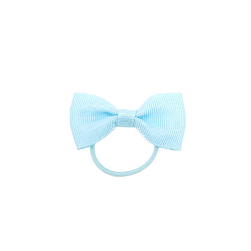 Kids 2 Bow Hair Tie Elastic Band Head Accessory Hair Tie Headband Hair Accessory