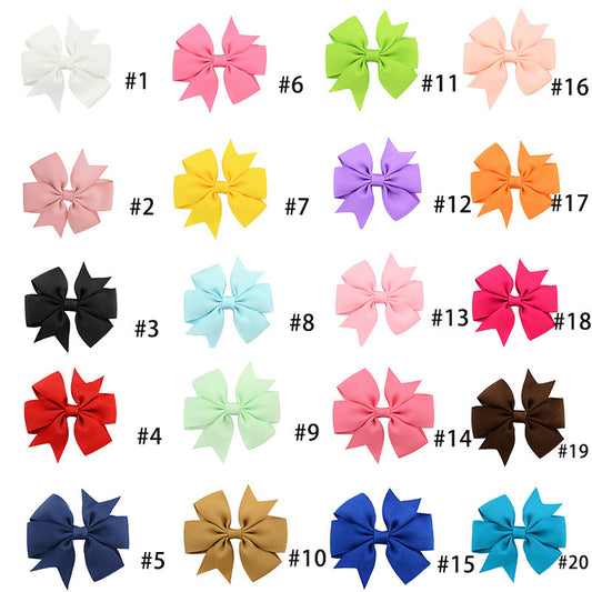 Handmade v Bow Hair Clip Hair Accessory Kids Head Accessory