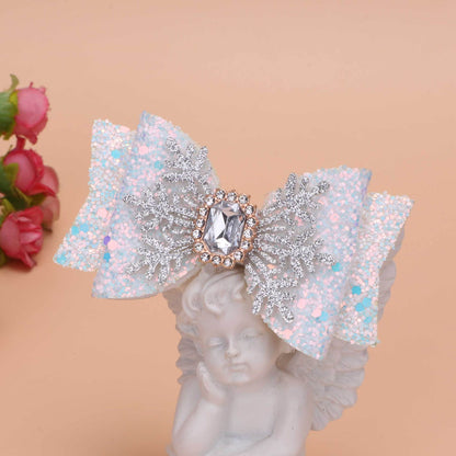 Kids Bow Crystal Hairpin Hair Accessory