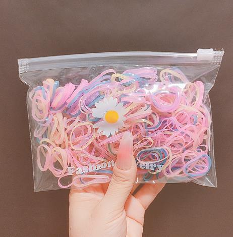 Elastic Band Kids Headband Black Hair Tie