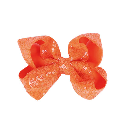 Kids 5 Glitter Bow Hair Clip Girl Hairpin