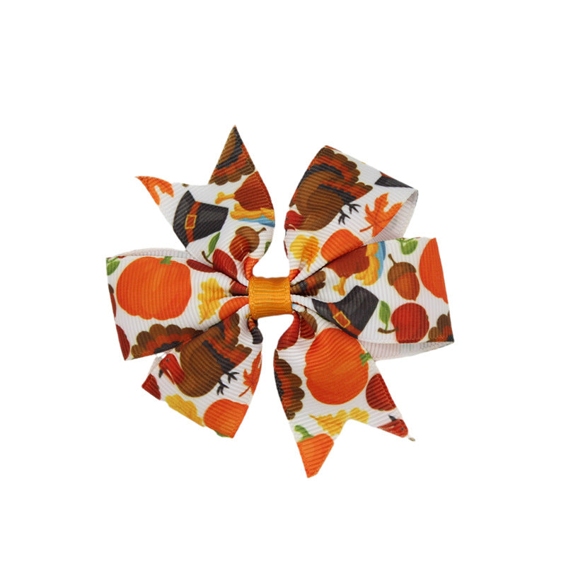 Kids Bow Hair Clip Cute Head Accessory