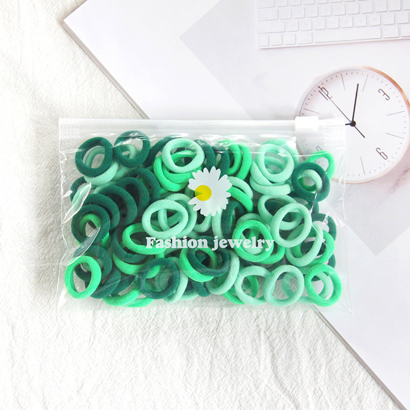 Small Kids Colorful Hair Tie Gentle on Hair Headband Seamless Towel Ring 100