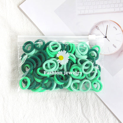 Small Kids Colorful Hair Tie Gentle on Hair Headband Seamless Towel Ring 100