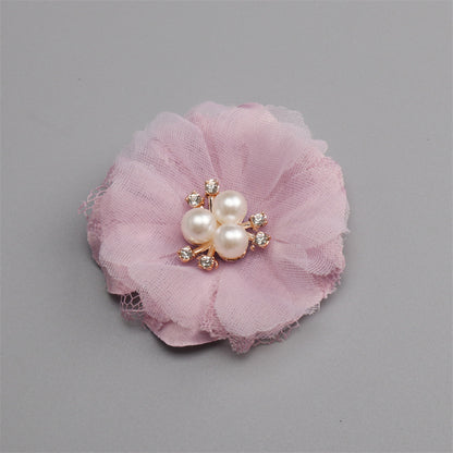 Fabric Handmade DIY Head Accessory Hair Clip Flower Accessory