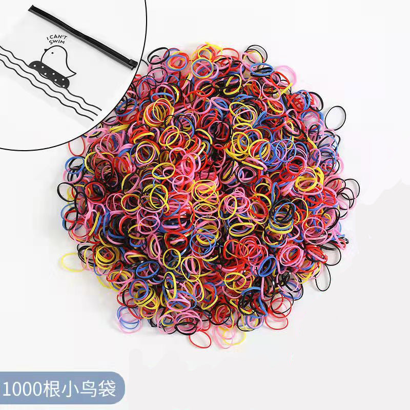 Elastic Band Gentle on Hair Thin Hair Tie Colorful Headband Girl Hair Accessory