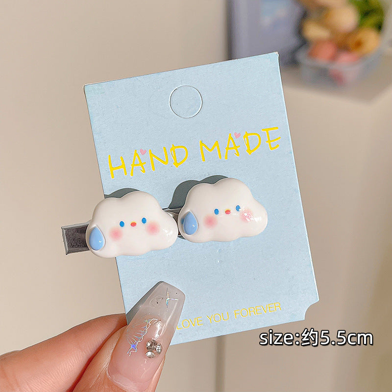 Bangs Clip Kids Flyaway Hair Head Accessory Cute Star