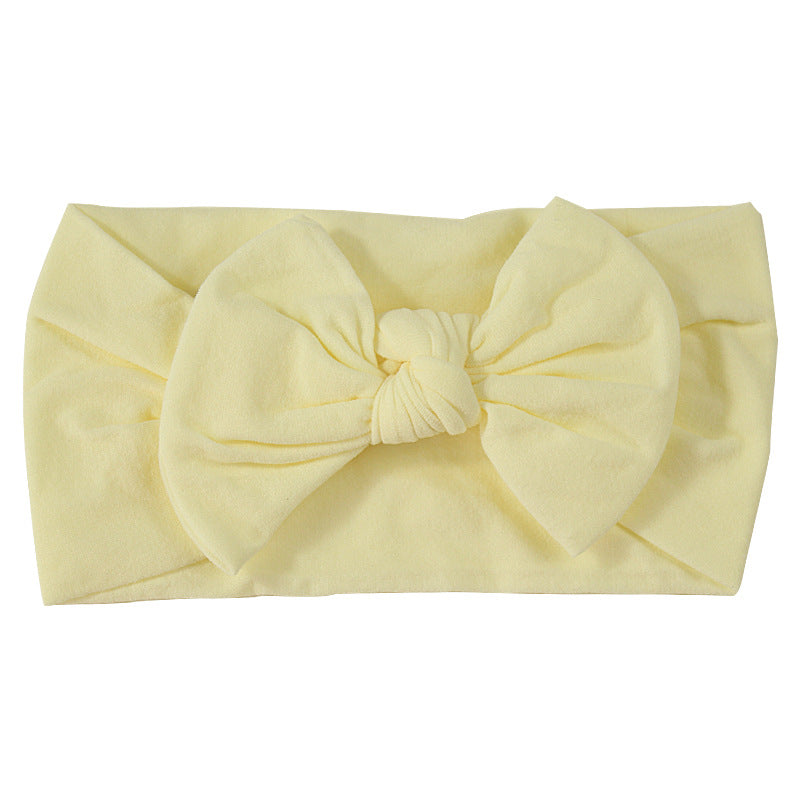 Handmade Kids Hair Band Nylon Baby Bow Invisible Headband