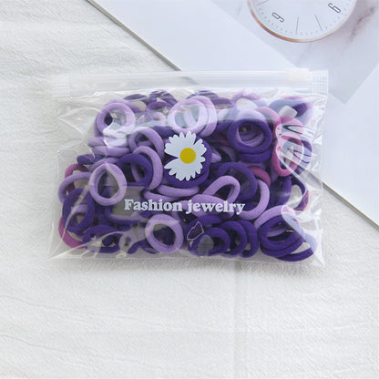 Small Kids Colorful Hair Tie Gentle on Hair Headband Seamless Towel Ring 100