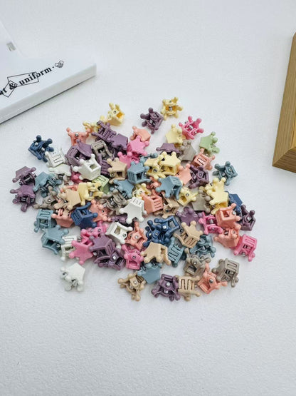 Colorful Kids Hairpin Clip Head Accessory Flyaway Hair Hair Clip Girl Bangs Braiding Mini Hair Clip Hair Accessory